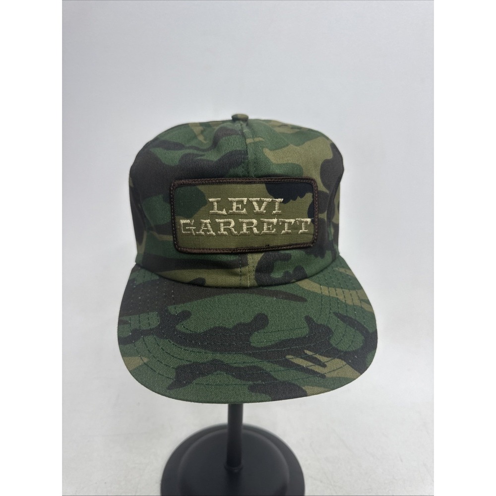 Vintage Levi Garrett Chewing Tobacco Snapback 80s Swingster Camo Hat